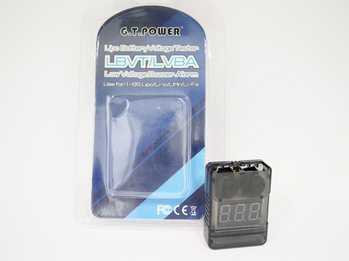 Low voltage alarm & tester 2-8 Cell GT-LIPOTEST