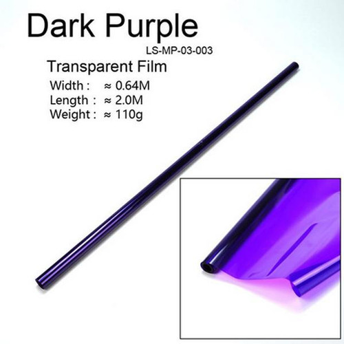 Transparent Film 2m X 64cm Dark Purple DW-LS-MP-03-003