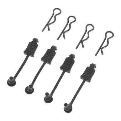 Body Clip Retainer 1/8 Scale Black (4), AR390178