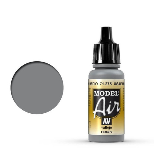 Model Air USAF Medium Gray 17 ml Acrylic Airbrush Paint AV71275