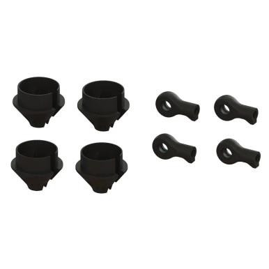 HD Shock Rod End and Spring Cup Set (2 pair) ARA330608