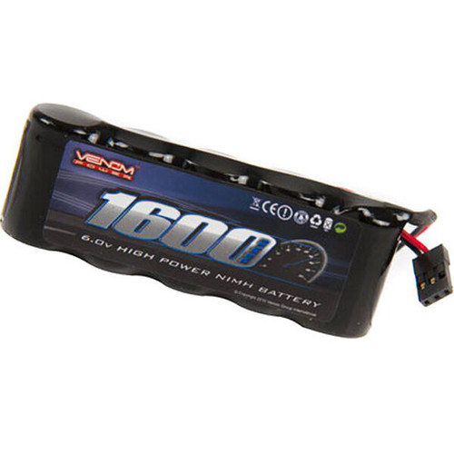 6V 1600mAh 5-Cell Flat Receiver NiMH Battery