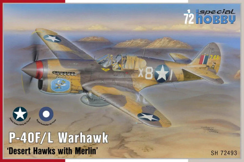 1/72 P-40F/L Warhawk 'Desert Hawks with Merlin' (Aust Decals) SH-72493 1/72 P-40F/L Warhawk 'Desert Hawks with Merlin' (Aust Decals) SH-72493