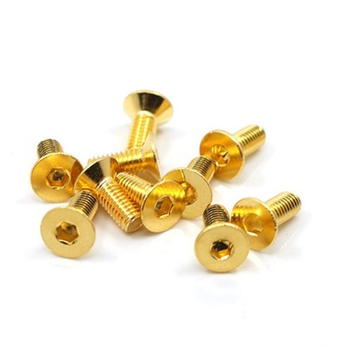 S/S 24K Gold Coated Screw 3x6 SHF-306GD S/S 24K Gold Coated Screw 3x6 SHF-306GD
