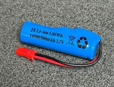 3.7v 500MAH 14500 Battery with JST Connector HN1540-1