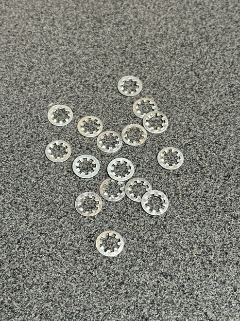 5x9.8x0.8mm Steel Locking Washers 15Pcs ROV-68030