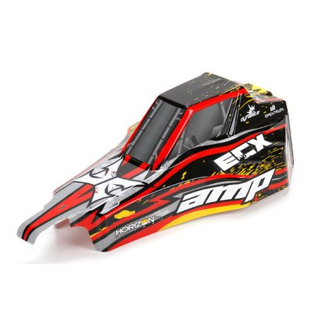 Body Black/Yellow 1:10 AMP DB ECX230019