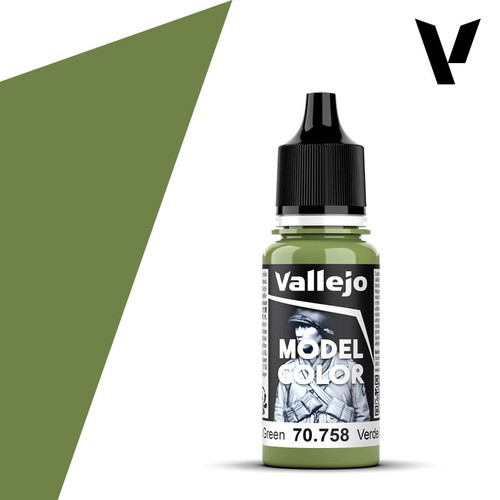Model Color Bright Green Acrylic Paint 18ml AV70758