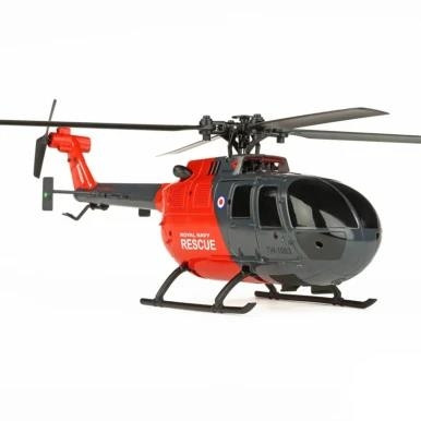 BO-105 Scale 250 Flybarless Helicopter with 6 Axis Stabilisation and Altitude Hold (Grey/Red) TWST1002GR