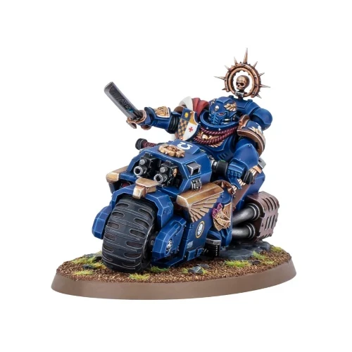 Space Marines Captain on Bike 48-113