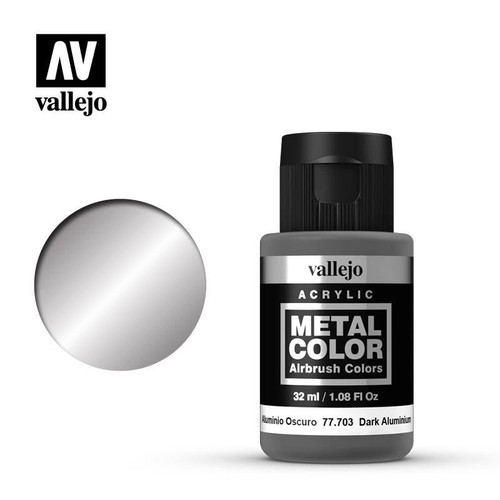 Metal Color Dark Aluminium Acrylic Paint 32ml AV77703