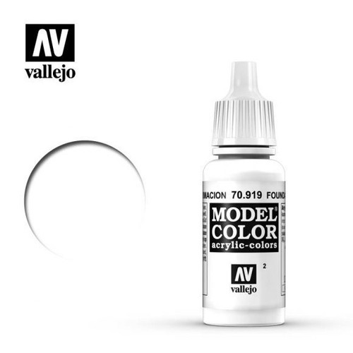 Model Color Foundation White Acrylic Paint 17ml AV70919