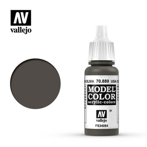 Model Color USA Olive Drab Acrylic Paint 17ml AV70889