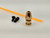 Aluminum Antenna Post (Gold) with Pipe (Orange) QW02611GOLD