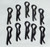 Black 1.5mm Body Pins 10pcs 65057
