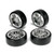 E4D Mounted Drift Tyre and Rim F/Silver TM503302FS