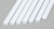 Styrene Strip .100  .156" (2.5 x 4.0mm) Length: 14" (35cm) 7pcs 177