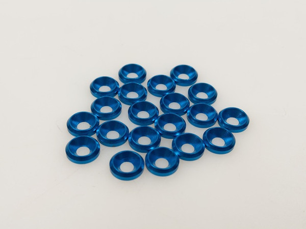 3mm Alum. Sink Washer 20Pcs (Blue) QW00311ABLUE
