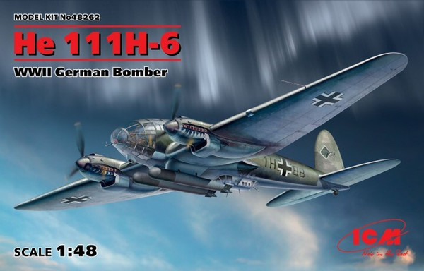He 111H-6 WWII German Bomber 1/48 48262