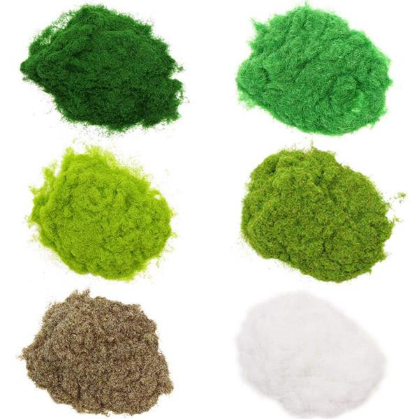 Static Grasses 6 Assorted Colours 10g Each EVE-CFA5-6-10