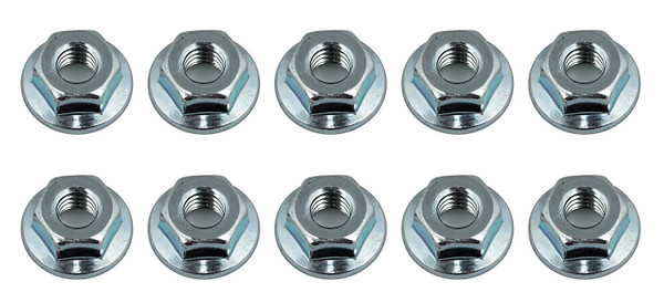 Wheel Nuts, M4 Serrated, Flanged ASS91826