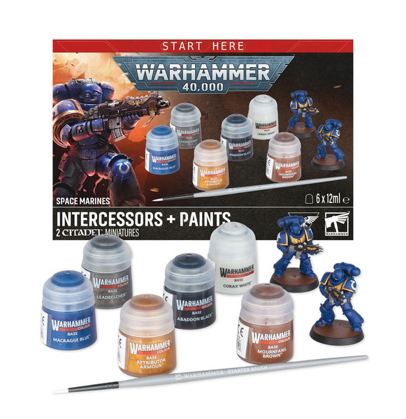Space Marines: Intercessors + Paints  60-11