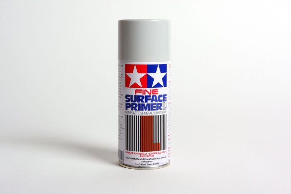 Fine Surface Primer (L) Spray for Plastic and Metal - Light Grey 180ml 87064