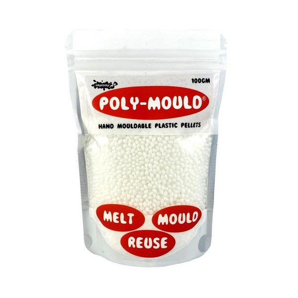 Poly-Mould Hand Mouldable Plastic Pellets 100gm 560322