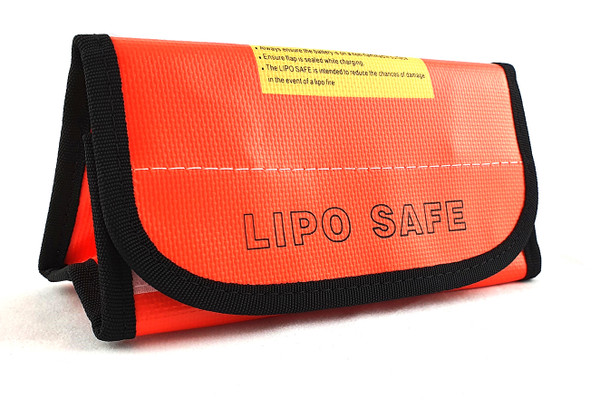Orange Colour 60mmx75mmx185mm Glass Fibre LiPo Bag IP-00022