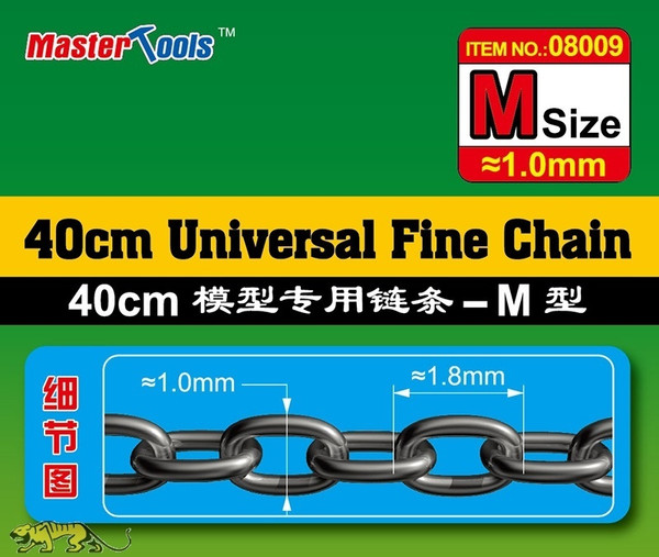 40CM Universal Fine Chain M Size 1.0mmX1.8mm Modelling Tool TR08009