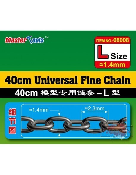40CM Universal Fine Chain L Size 1.4mmX2.3mm Modelling Tool TR08008