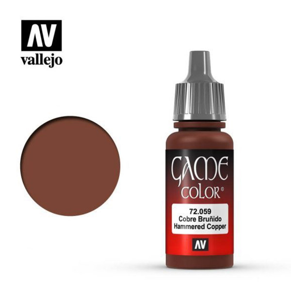 Game Color Hammered Copper Acrylic Paint 17ml AV72059