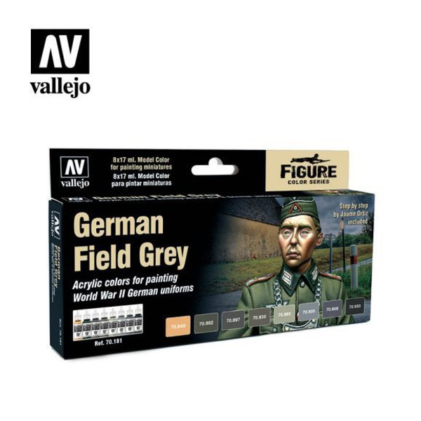 Model Color German Field Grey Acrylic Paint Set (8x17ml) AV70181