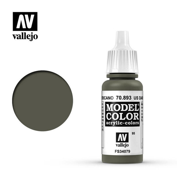 Model Color US Dark Green Acrylic Paint 17ml AV70893