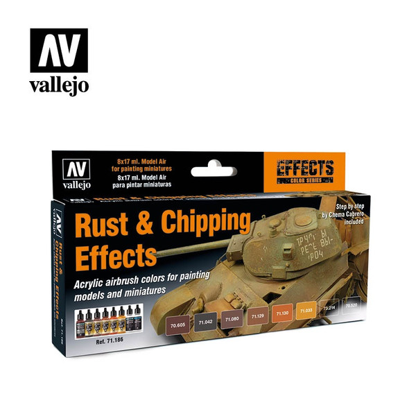 Rust and Chipping Effects Acrylic Paint Set (8x17ml) AV71186
