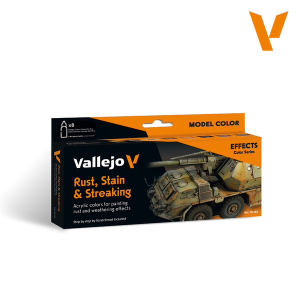 Rust, Stain and Streaking Acrylic Paint Set (8x18ml) AV70183