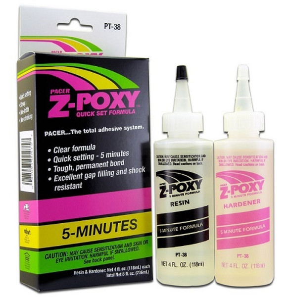 Epoxy Adhesive Z-Poxy 5min 8oz PT38