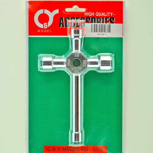 C.Y. Long Shaft 4/Way Wrench MY103