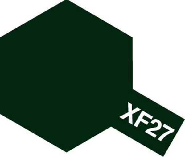 Acrylic Mini XF-27 Flat Black Green Paint 10ml T81727