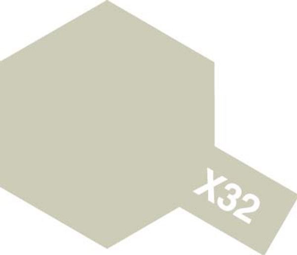 Acrylic Mini X-32 Gloss Titanium Silver Paint 10ml T81532