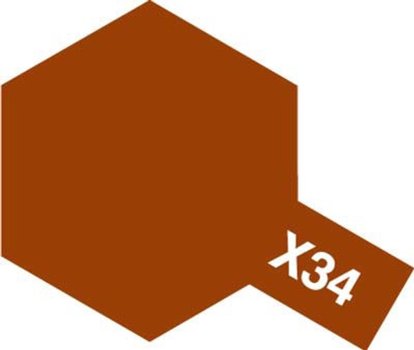 Acrylic Mini X-34 Gloss  Metallic Brown Paint 10ml T81534