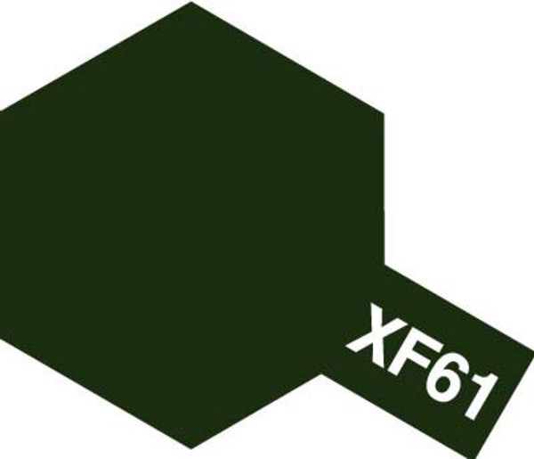 Acrylic Mini XF-61 Flat Dark Green Paint 10ml T81761