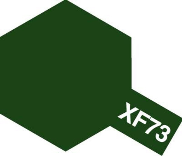 Acrylic Mini XF-73 Flat Dark Green (JGSDF) Paint 10ml T81773