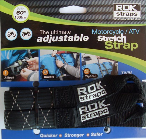PACK ROK STRAPS NEGRA REFLECTANTE 1,50 (ROK00050)