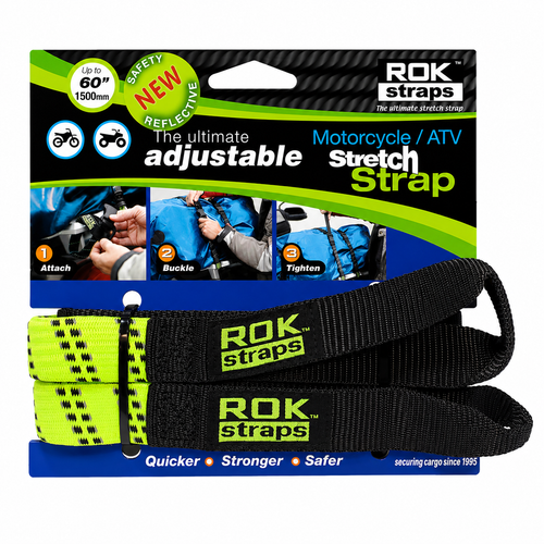 PACK ROK STRAPS VERDE REFLECTANTE 1.5 M. ROK00057