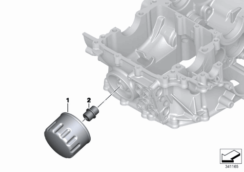 Filtro de Aceite para BMW F650/F700/F800 GS/GS Adventure/GT/R/S/ST K72 (11427719357) 11428409567