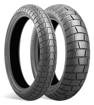 Set Neumáticos Bridgestone BATTLAX AT41 Trasero 150/70-18 y Delantero 90/90-21 (MCR06250)