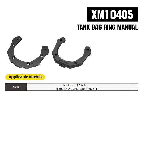 Bolso de Estanque Rhinowalk 6,5 Litros + Soporte para BMW R1300GS/ADV (MJX2011BK/XM10405)