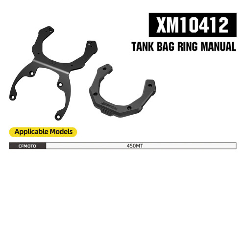 Bolso de Estanque Rhinowalk 6,5 Litros + Soporte para CFMoto 450MT (MJX2011BK/XM10412)