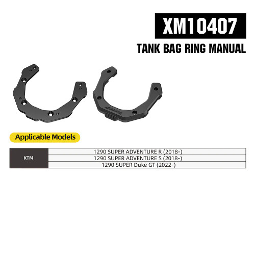 Bolso de Estanque Rhinowalk 6,5 Litros + Soporte para KTM 1290 ADV/R (MJX2011BK/XM10407)